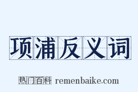 项浦反义词是什么意思的图片